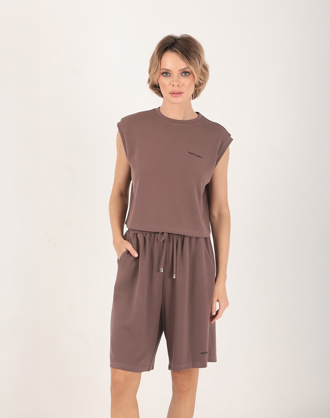 Mae Bermuda Shorts Brown