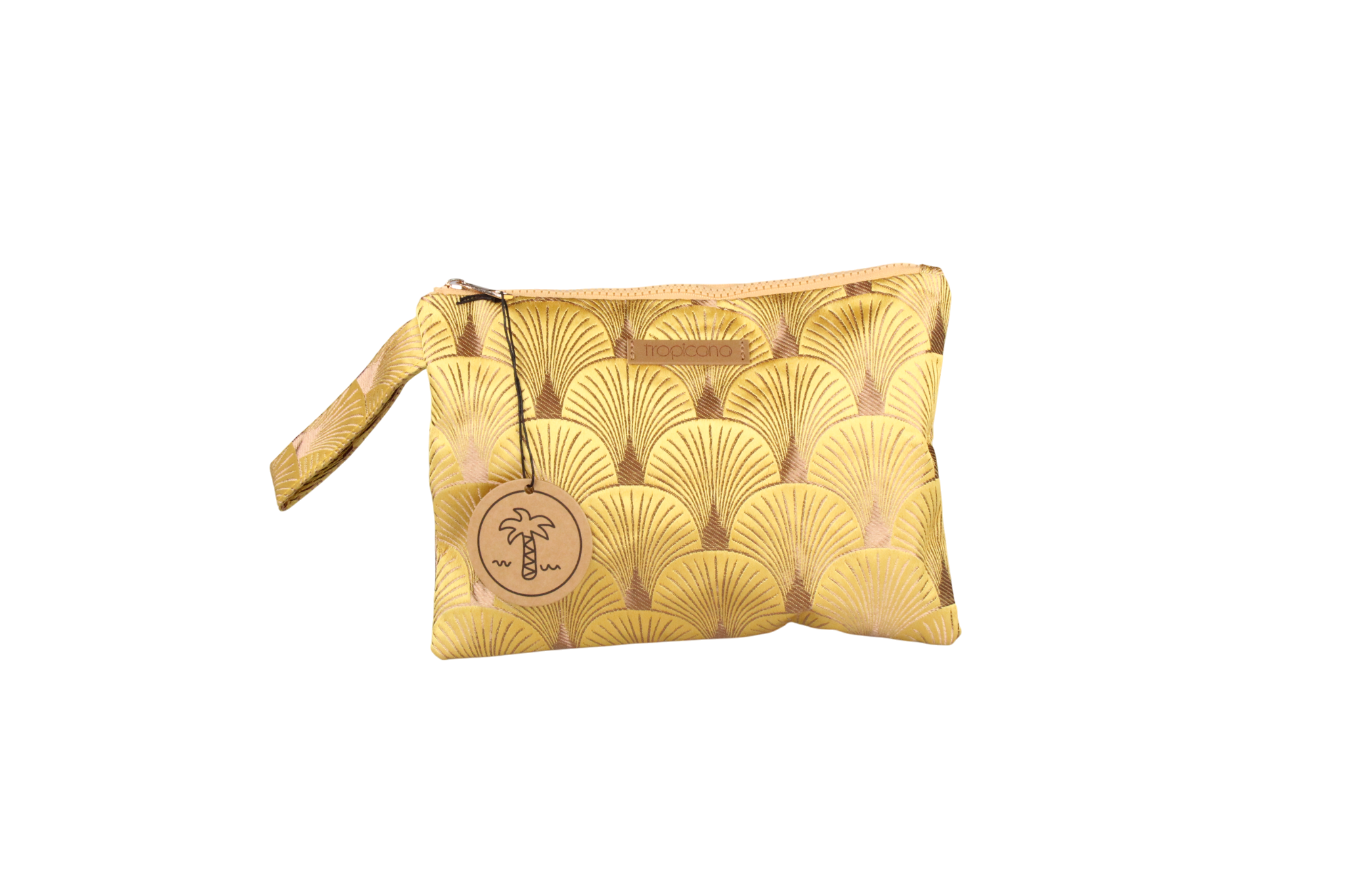 SMALL CLUTCH BAG SHELL YELLOW