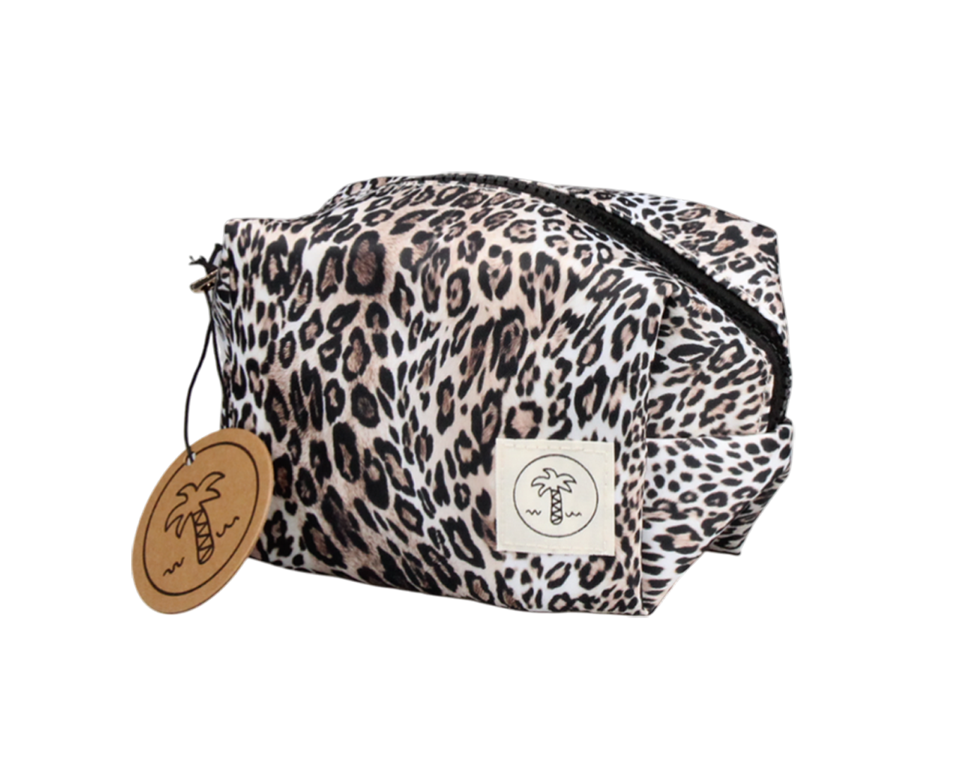 MEDIUM COSMETIC BAG LEOPARD PRINT
