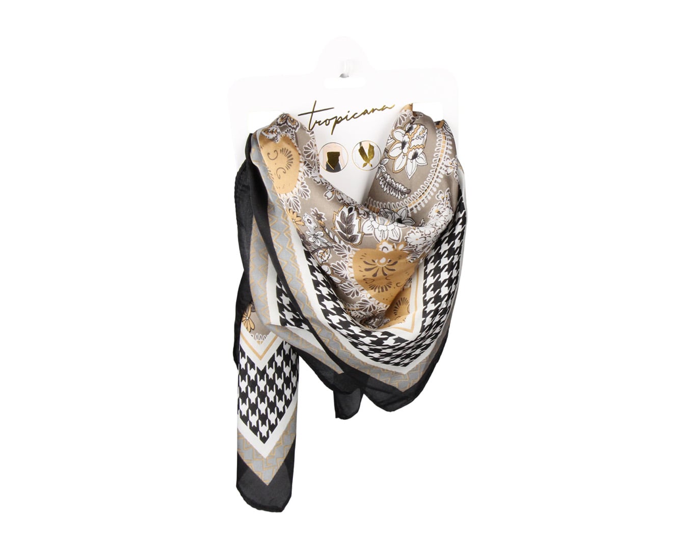Silk Scarf Patchwork Baroque Multi