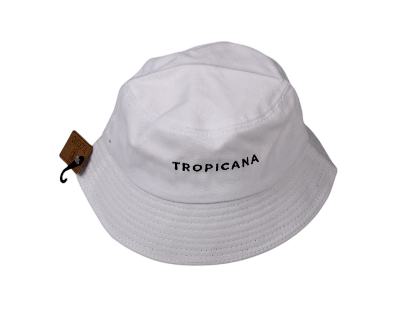 Bucket Hat Tropicana Logo White