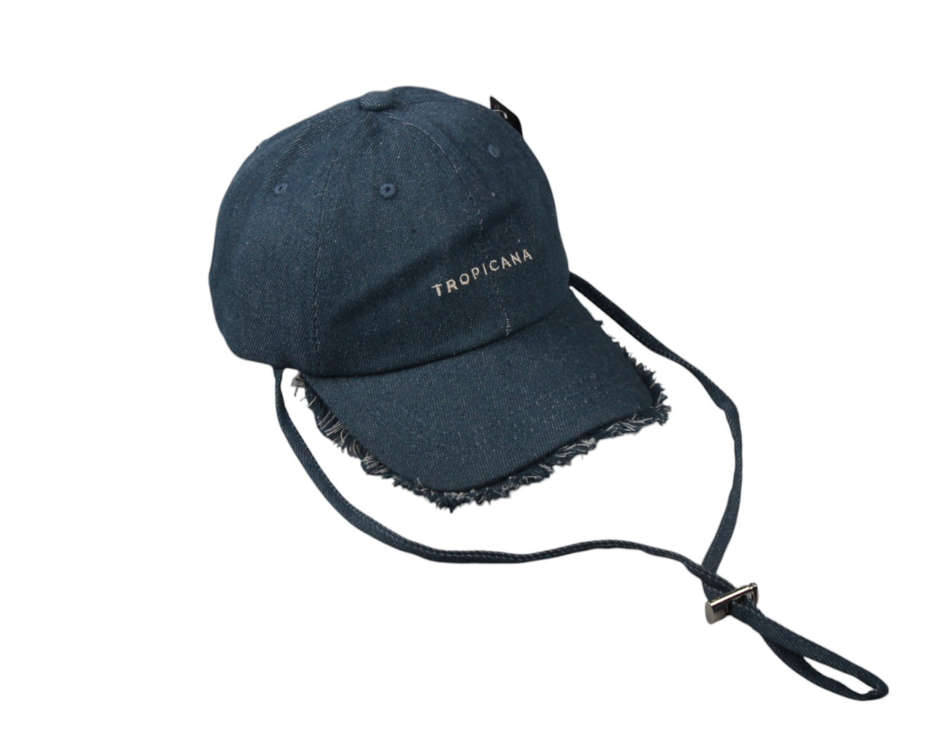 Baseball Cap Tropicana Embroidery Logo With Strap Denim Navy