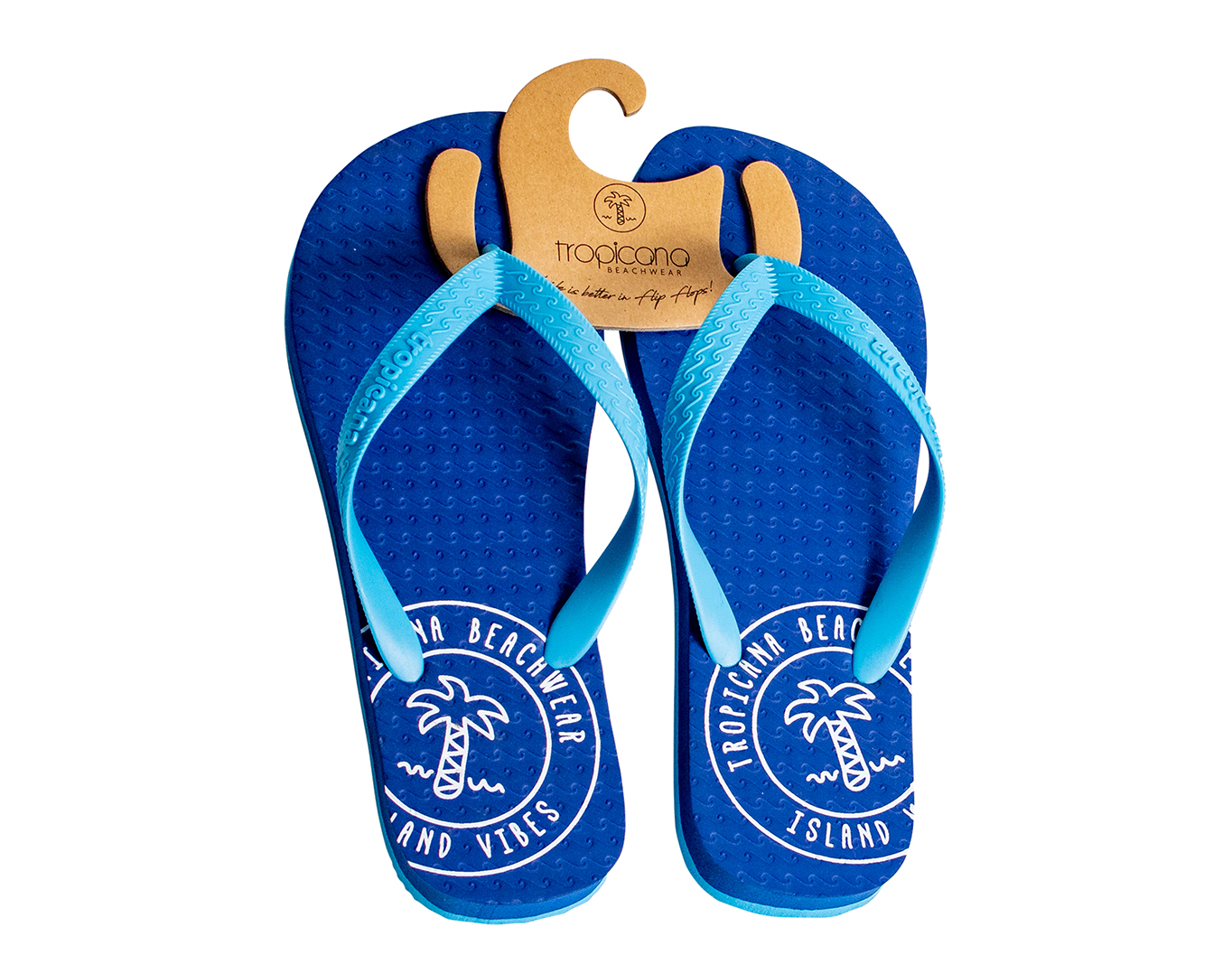 Men's Flip Flops Tropicana Island Vibes Blue
