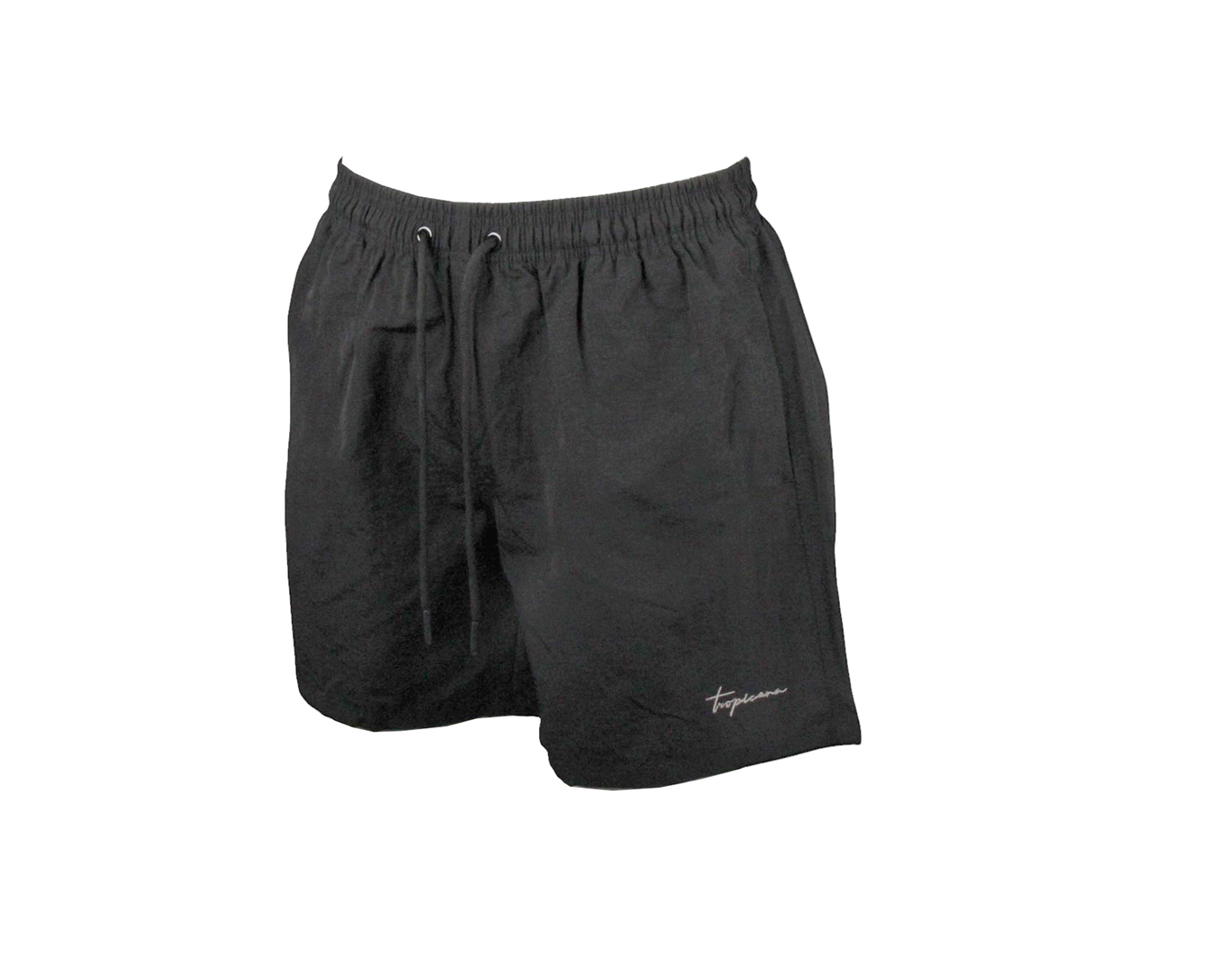 Mens Swim Shorts Solid Colour Black