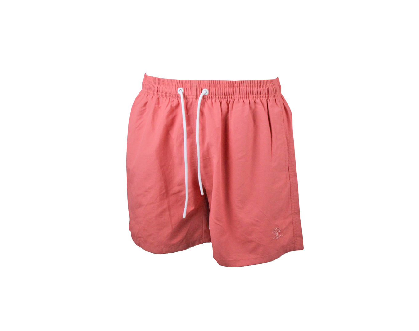 Mens Swim Shorts Solid Colour Coral