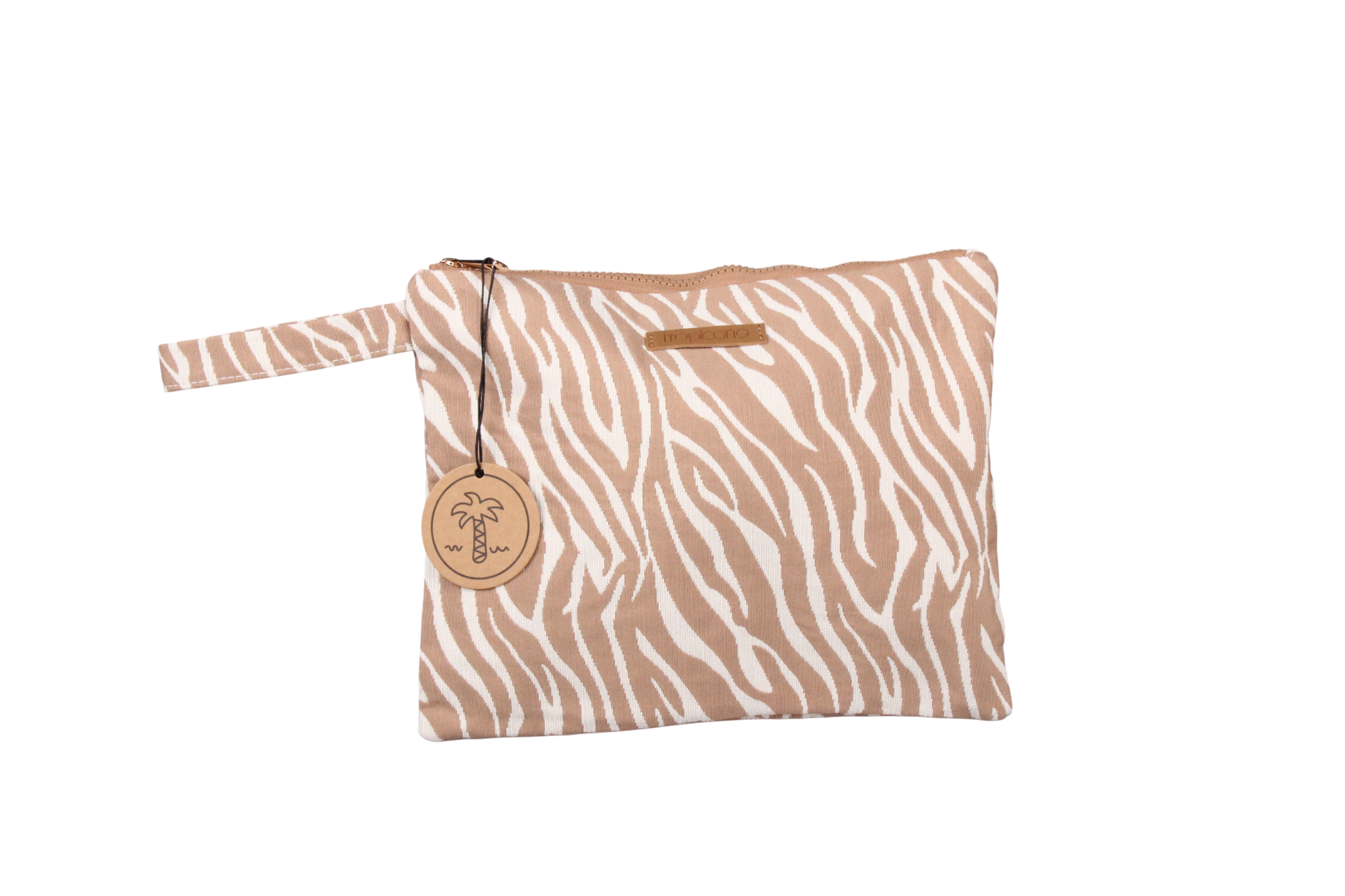 MEDIUM CLUTCH BAG ZEBRA BEIGE