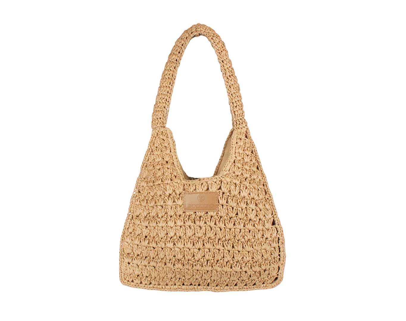 Straw Bag Tropicana Patch Brown