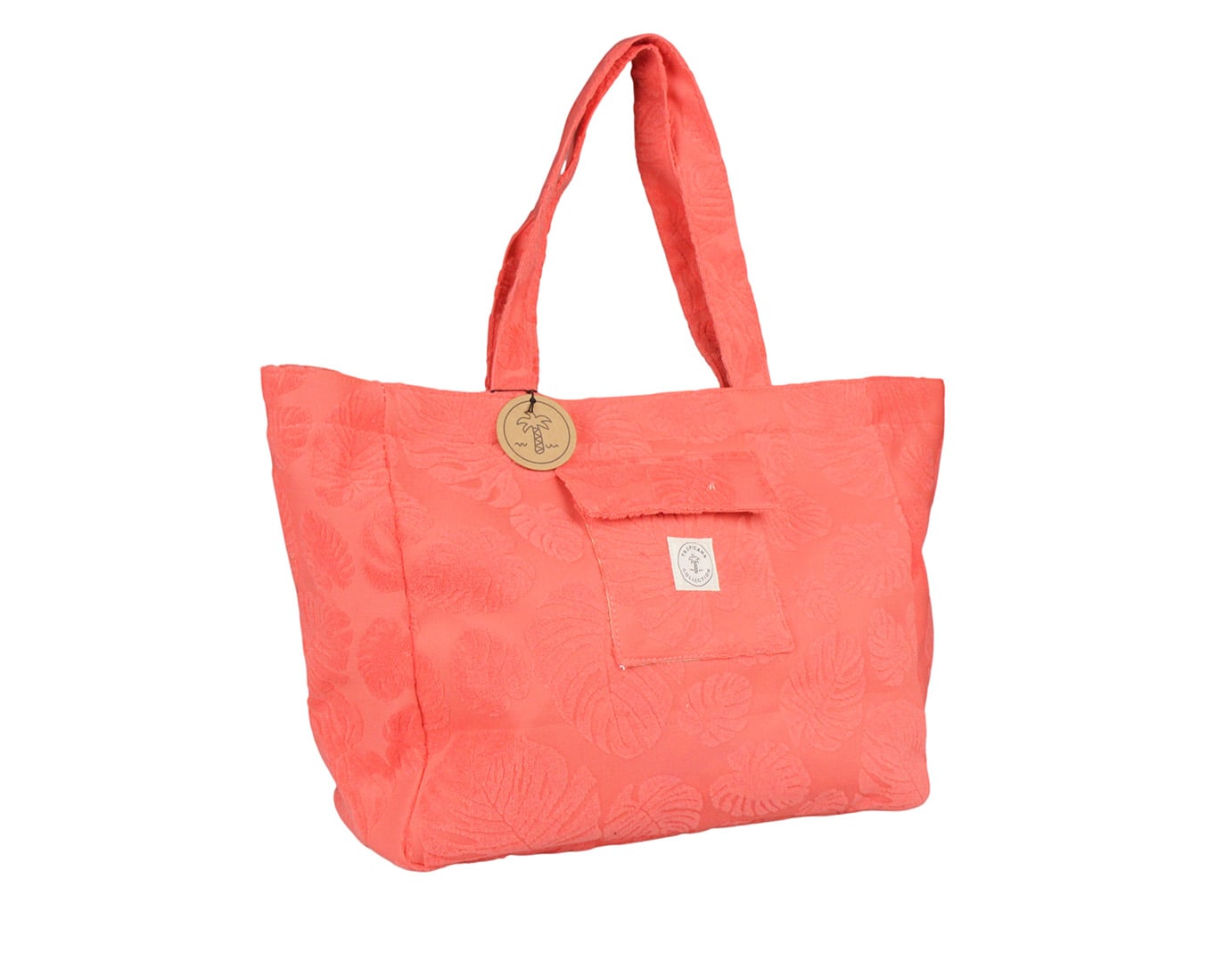 TERRY LARGE TOTE BAG CORAL