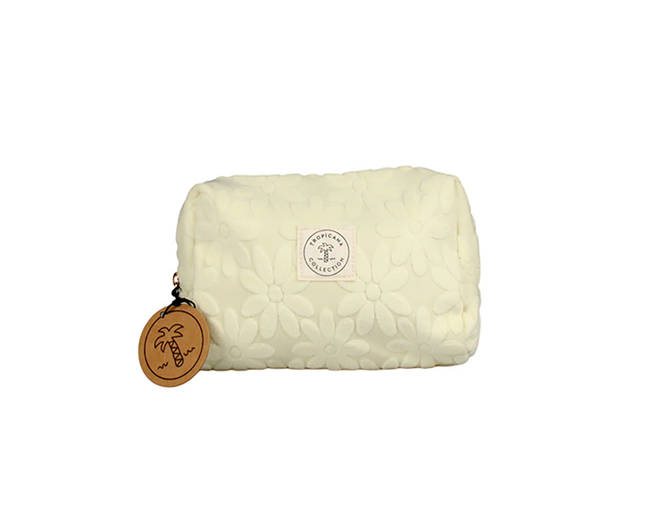 TERRY COSMETIC POUCH OFF-WHITE