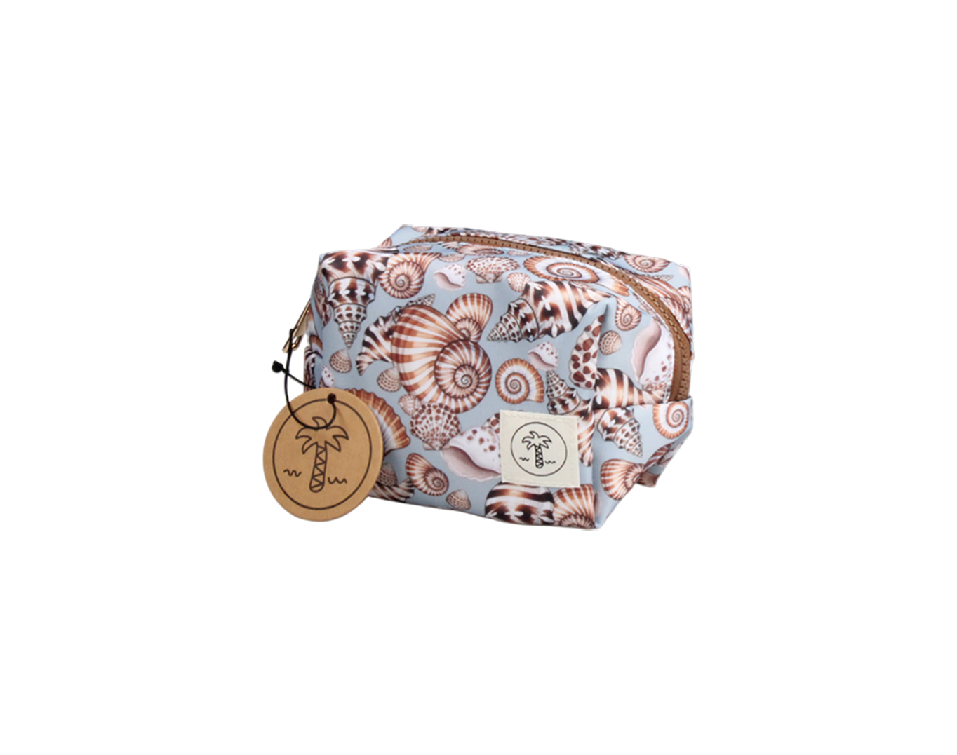 SMALL COSMETIC BAG MOONSHELL PRINT