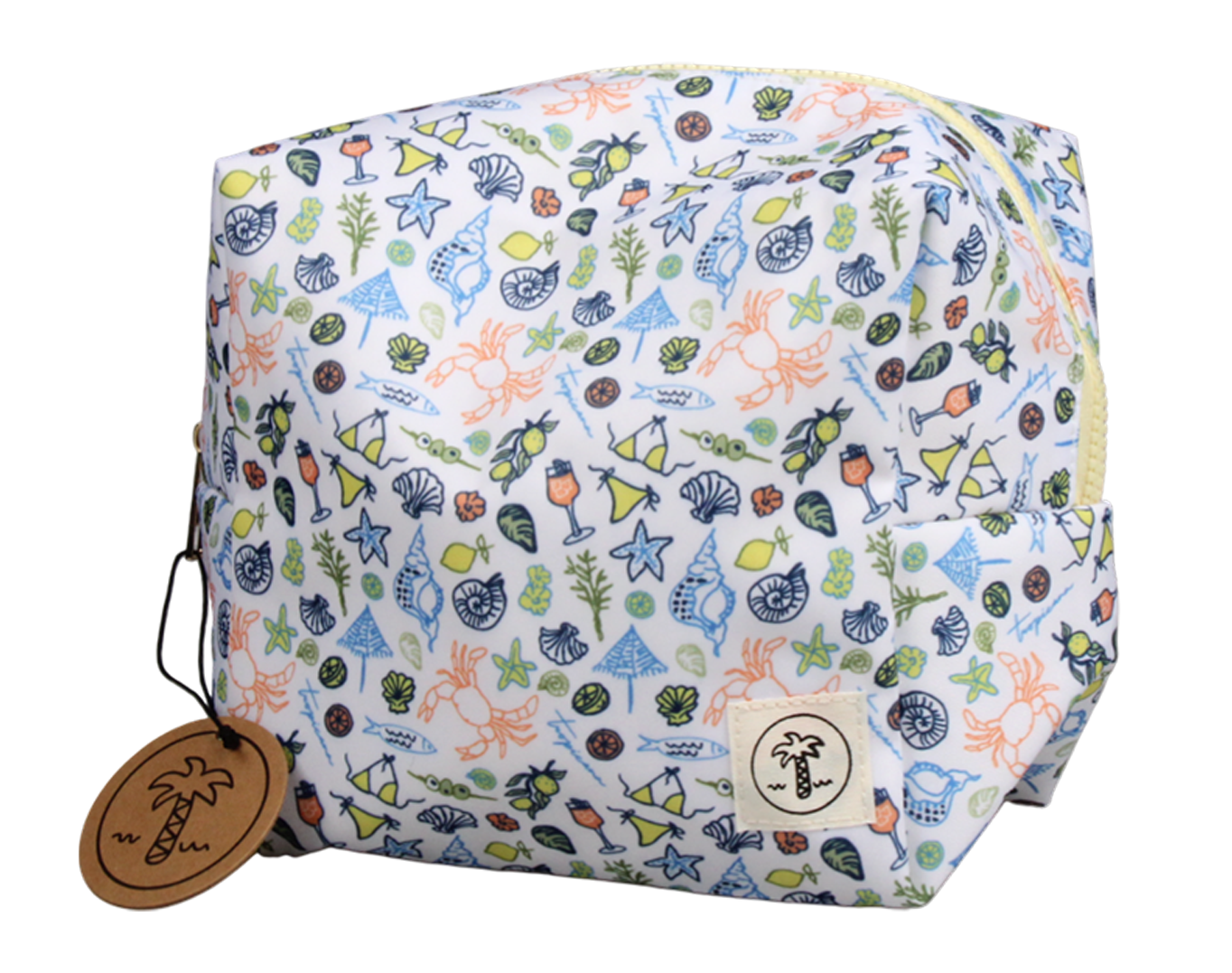 LARGE COSMETIC BAG ITALIAN SUMMER PRINT