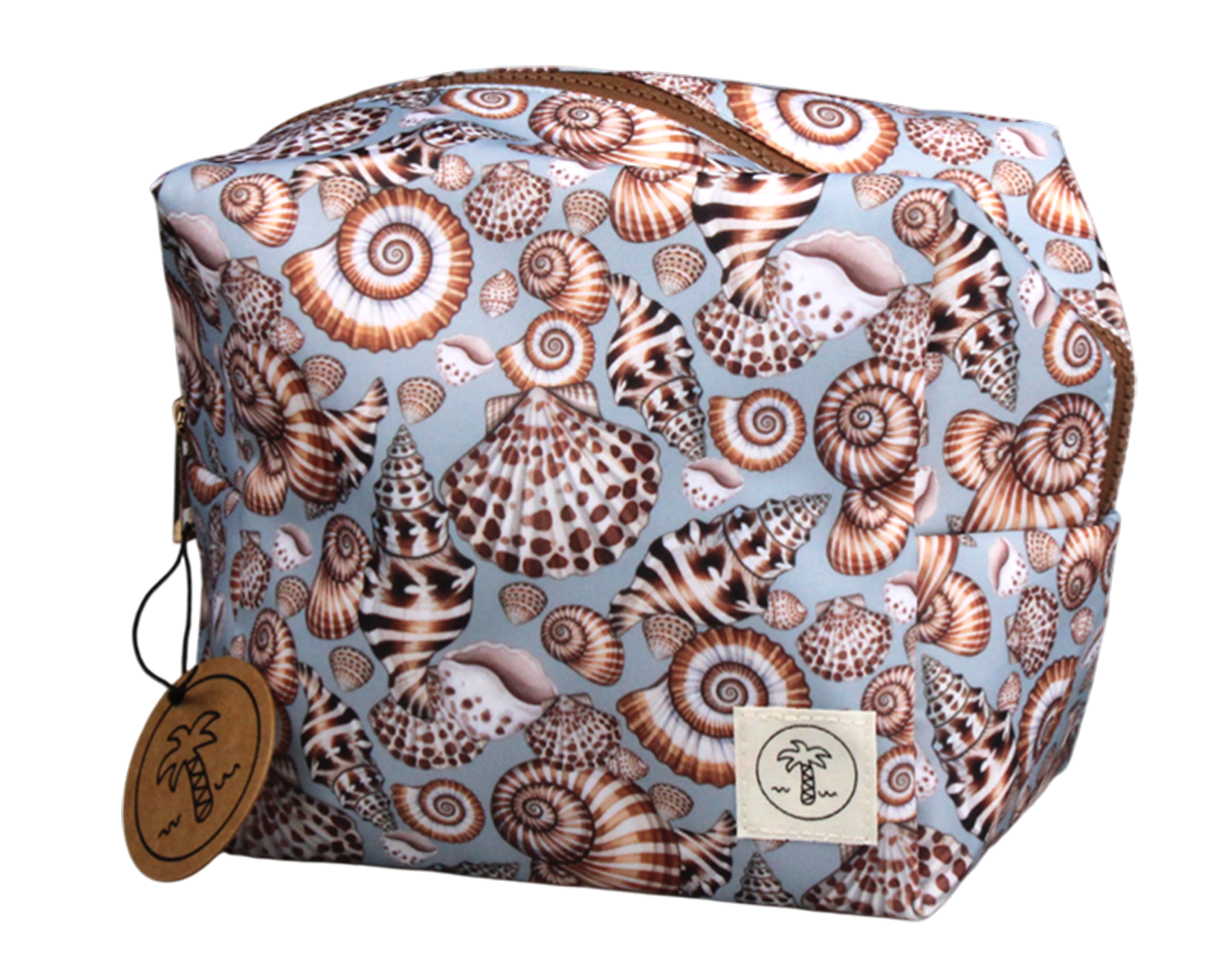 LARGE COSMETIC BAG MOONSHELL PRINT