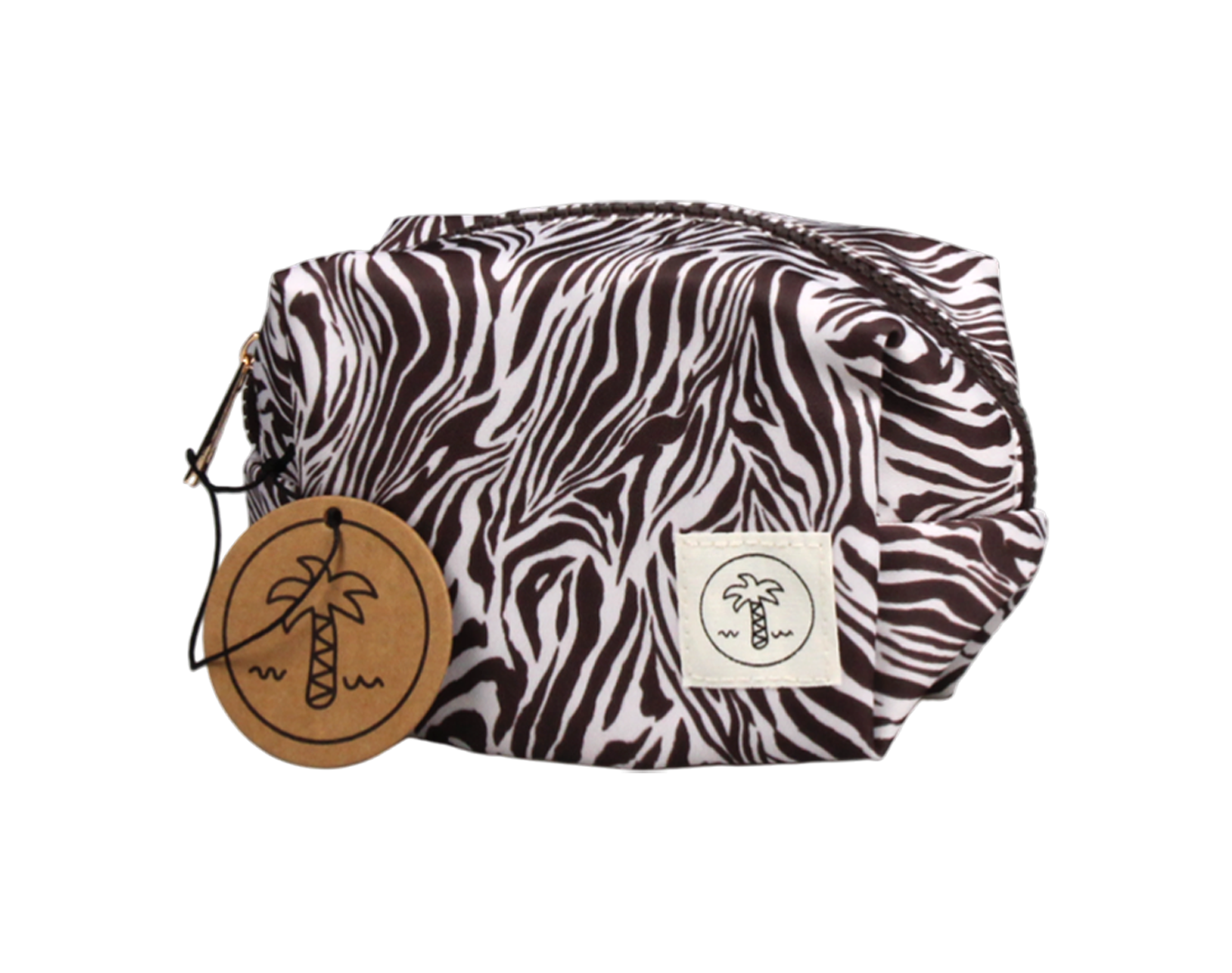 MEDIUM COSMETIC BAG ZEBRA PRINT
