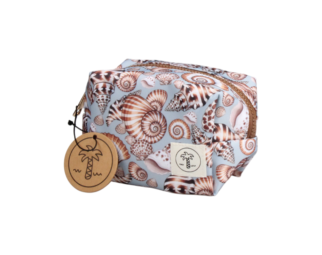 MEDIUM COSMETIC BAG MOONSHELL PRINT