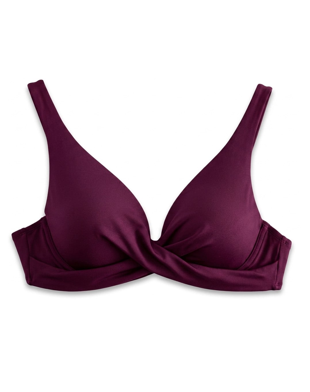 Top Curvy Bralette with Front Comb Plum