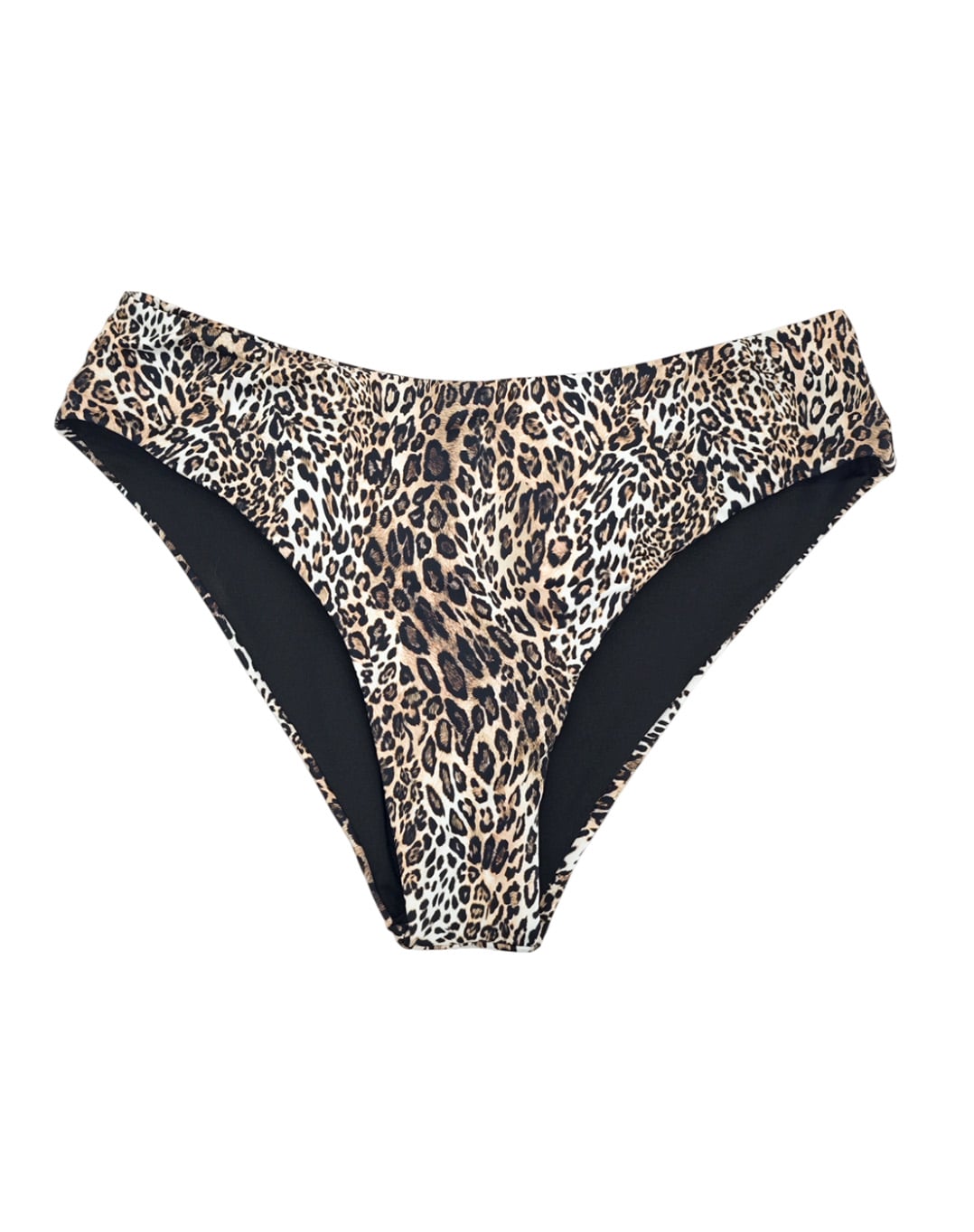 Bottom Curvy Mid High Waist Leopard