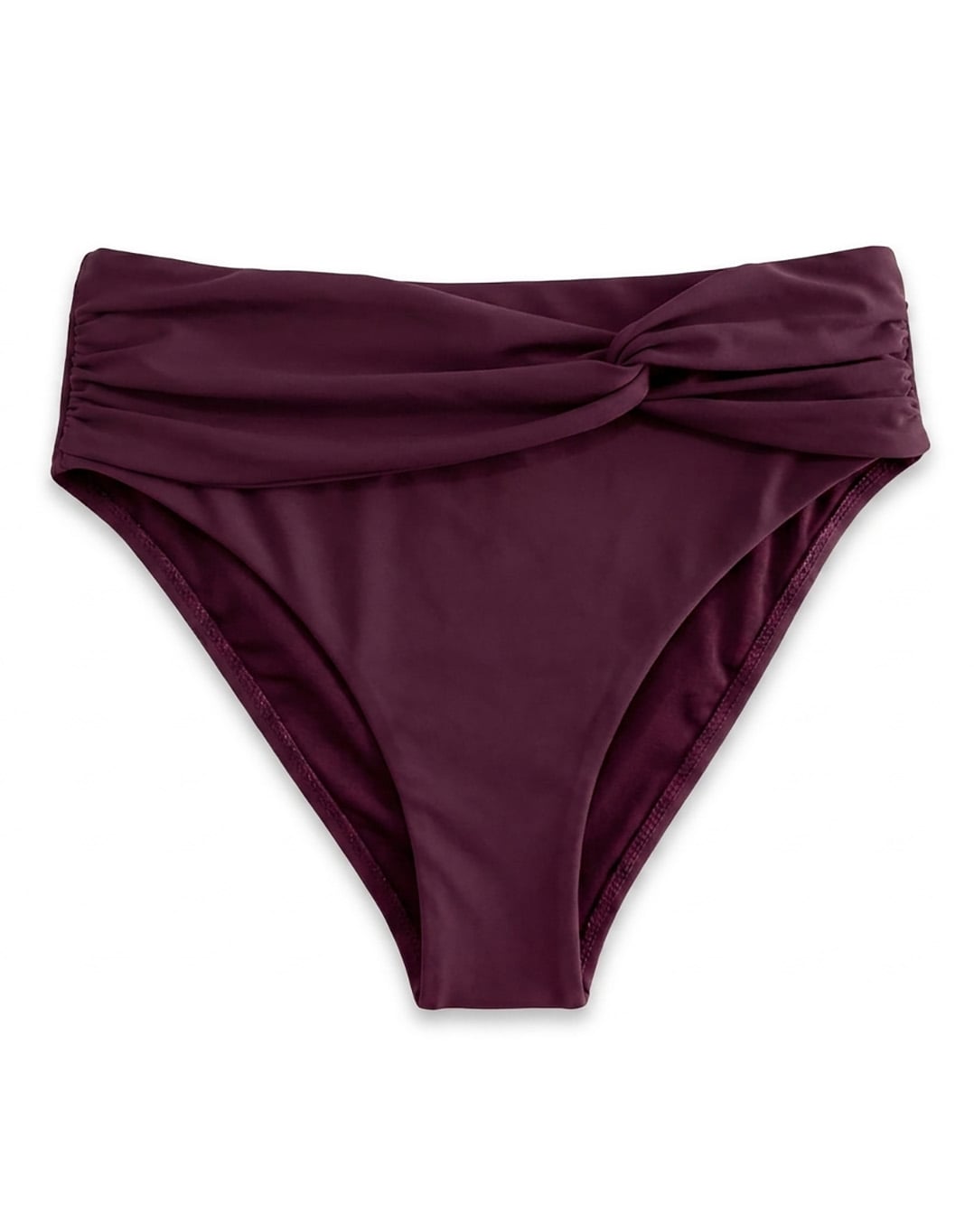 Bottom Curvy High Waist with Front Comb Plum