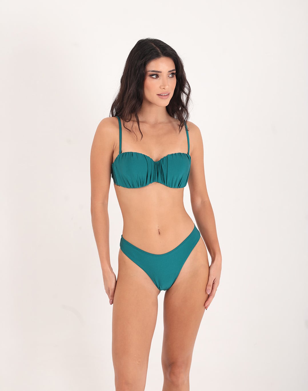 Top Bandeau Shiny Emerald