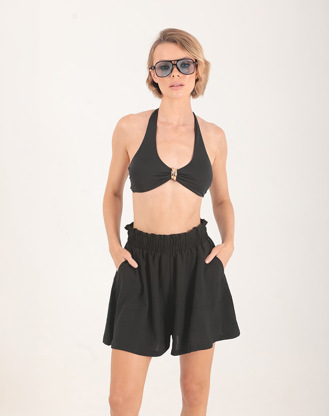 Molly Loose Fit Shorts Black