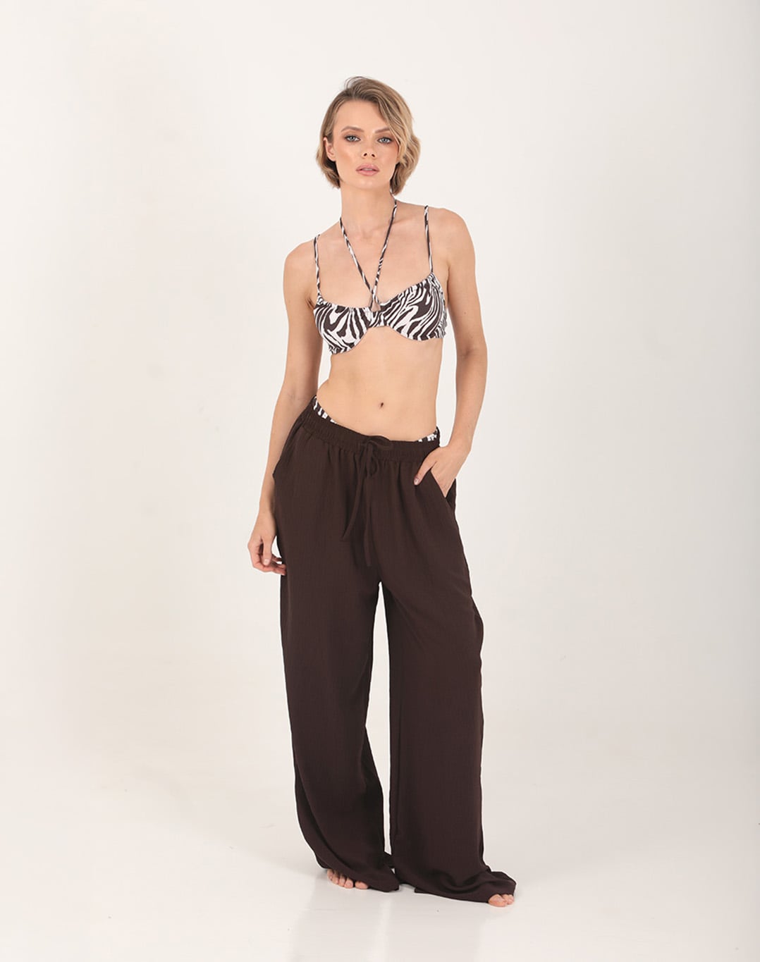 Phoebe Pants Dark Brown