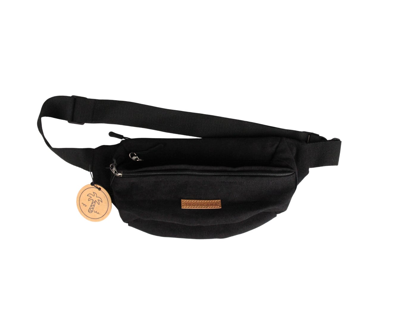 CORDUROY BELT BAG BLACK