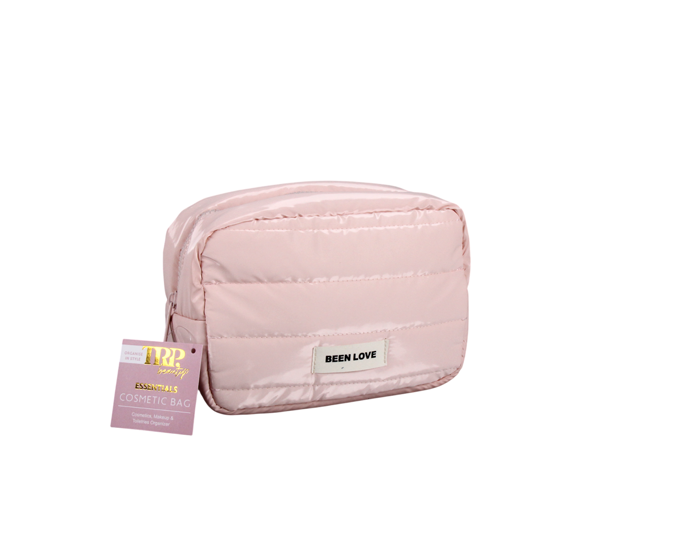 MEDIUM QUILTED COSMETIC BAG PINK